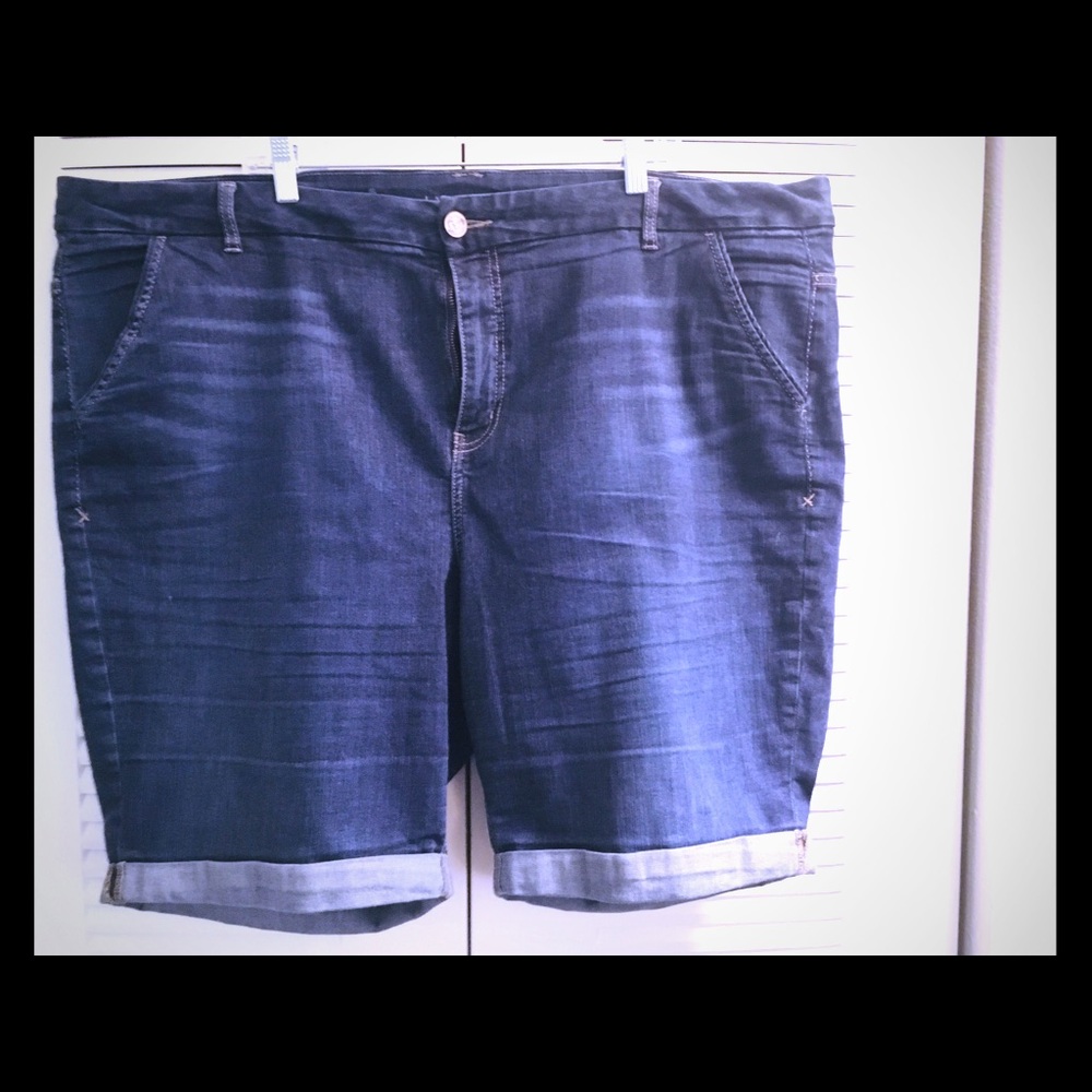 Lane Bryant Bermuda Jean Shorts